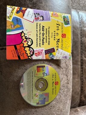 American Greetings Yellow and Pink 'Art & More' Story Software Pack with CD
